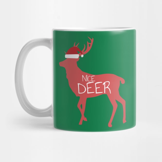 Funny Naughty Deer Nice Deer Couple Matching Christmas Gift by Freid